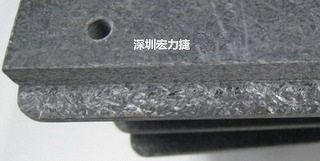 可加工性的合成石，可以用CNC洗出想要的形狀與機構，可以媲美鋁合金
