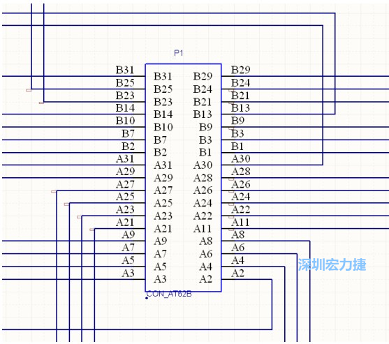 雙擊 1.SchDoc，文件可以被正常打開，下圖是其中的一部分：