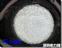紅墨水染紅測試分析-IC面，允收