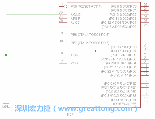 排針的用途是連接微控制器的輸出和輸入，它提供了一個平臺給焊線和針腳。