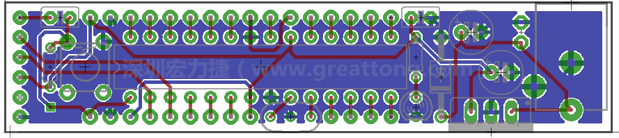 以上就是布線的所有步驟了。接下來就只剩下絲?。╯ilk-screen）、建立Gerber檔跟drill檔和送去印刷電路板廠制作的步驟。
