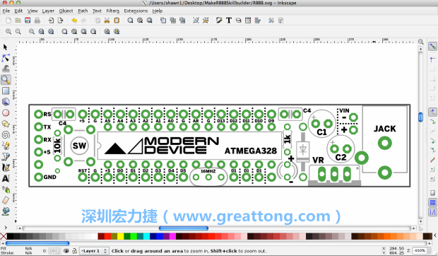 既然你有一個以電路板為背景的清晰影像了，使用向量工具將要絲印的圖像畫在上面吧，下面有一個例子。